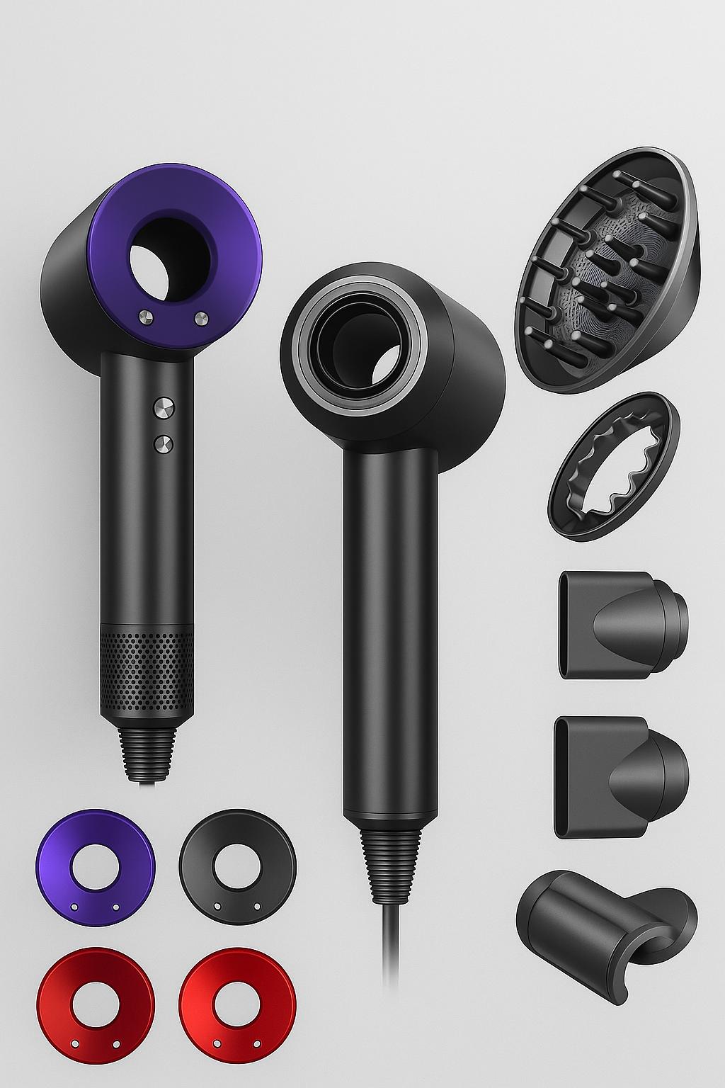 Super Leafless Hair Dryer 5 in 1 Hair Dryer 220V Professional Haircare 1600W Powerful Air Blower Negative Ionic Salon Style Tool