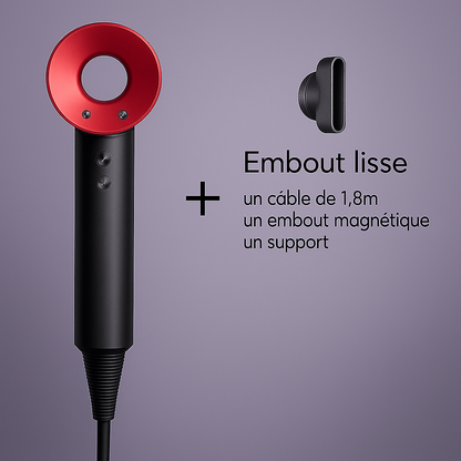 Technologie ionique anti-frisottis pour cheveux brillants
