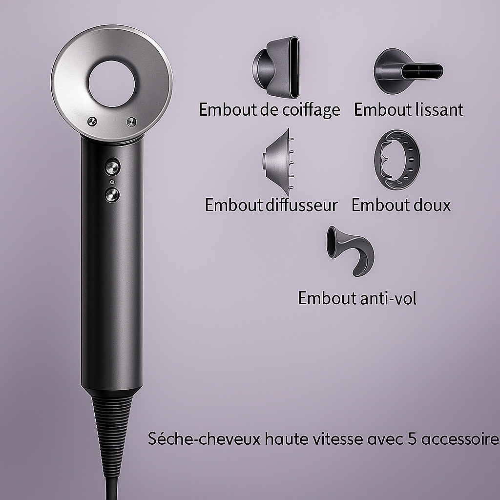 Contrôle de température intelligent pour protéger les cheveux
